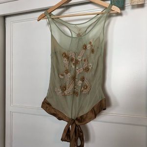 Silk tank top